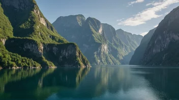 Lysefjorden, en fjord i Norge, kjent for sin naturskjønnhet og turmuligheter.