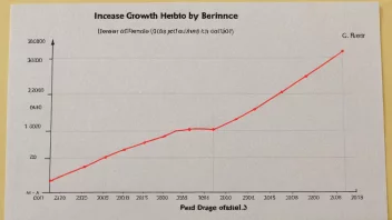 En graf som viser en økning i vekst