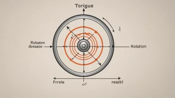 En bilde som viser begrepet rotasjonsmoment og hvordan det påvirker bevegelse.