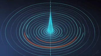 En illustrasjon av radiofrekvensmodulering, som viser hvordan informasjon overføres gjennom radiobølger.