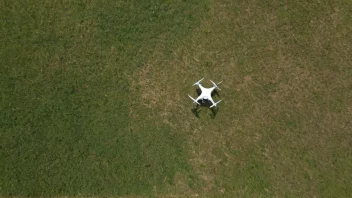 Et bilde av en drone eller fly som flyr over et stort område, med et kamera eller sensor festet til det, som illustrerer konseptet flyovervåking.