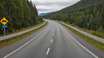 En norsk vei med trafikksikkerhetstiltak