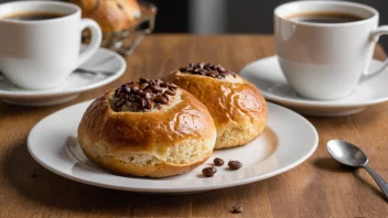 En deilig norsk frokostbolle, laget av søtt brød og ofte fylt med krem eller syltetøy.