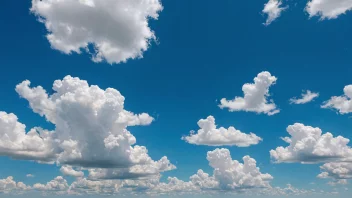 En vakker sommerdag med en lys sol og en klar blå himmel