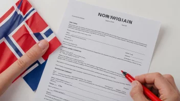 Et bilde som representerer en person som signerer en kontrakt, symboliserer begrepet oppsegingsvederlag i Norge.