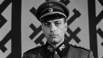 En Gestapomann i uniform, som representerer det hemmelige statspoliti i Nazi-Tyskland.