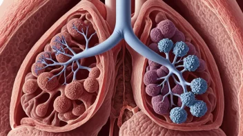 En alveolus er en liten luftfylt struktur i lungen hvor oksygen og karbondioksid utveksles.