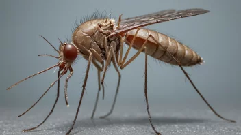 Et bilde av en mygg fra Culicidae-familien, som viser dens særlige kjennetegn.