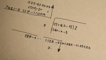 En matematisk ligning med mengder og målinger