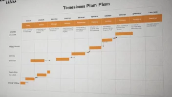 En prosjektplan med en klar tidsplan og milepæler