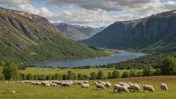 En tradisjonell norsk sauinnklekkingscene.