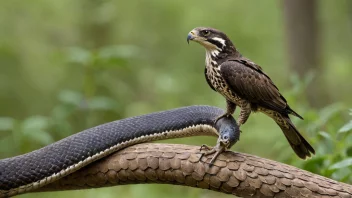 Et fugleätende dyr i sin naturlige habitat.