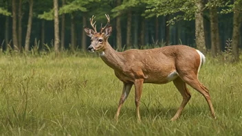 Et rådyr i sin naturlige habitat.