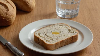 En liten brødbit, ofte brukt som en enhet for å måle mengden brød.