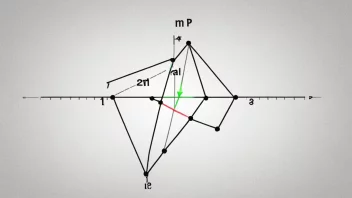 En matematisk graf med et tydelig vendepunkt eller skjæringspunkt.