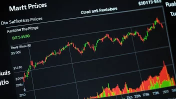 En graf som viser hvordan en markedshendelse påvirker aksjekursen