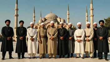 Ein gruppe osmanar i tradisjonelle klede, som representerer den rike historia og kulturen til Det osmanske riket.