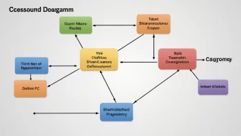 Et kategoridiagram med en standardkategori fremhevet