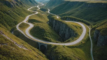 En fredelig og åndeløs utsikt over et skandinavisk landskap.