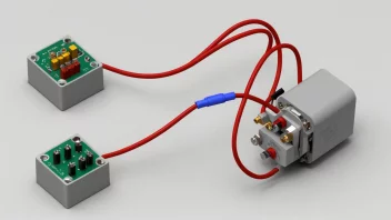 En seriekopling i en elektrisk krets, med flere komponenter koblet i serie.