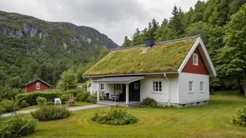 Et tradisjonelt norsk hus med en enkel design.