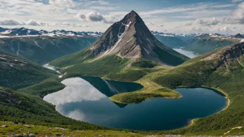 En åndeløs utsikt over et trollfjell i Norge.