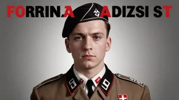 Et bilde av en person i en nazistuniform, som symboliserer nazismens ideologi.