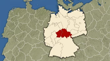 Et kart over Tyskland med delstaten Rheinland-Pfalz fremhevet.