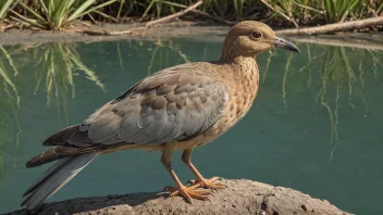 Et bilde av en Lagopus fugl i dens naturlige habitat.