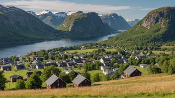 Et pittoreskt landskap av SørFron, som viser dens naturskjønnhet.