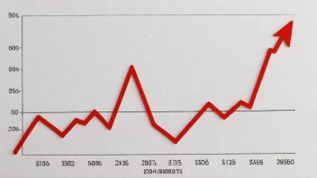 Graf over et selskaps økonomiske resultat.