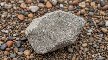 En liten stein eller et steinfragment