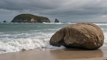 En sjøstein på en strand