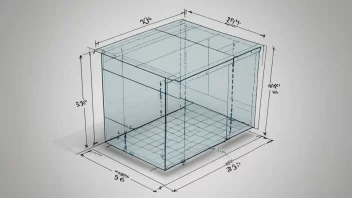 Et bilde som viser en 3D-form med målinger og beregninger, som representerer konseptet volummetri.