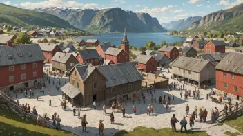 Et levende kulturminnested i Norge, som viser landets rike historie og kulturelle mangfold.