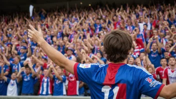 En Vålerengafan heier på stadion.