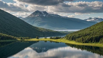 Malmefjell fjell i Norge, omgitt av natur