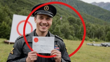 En person i Norge som er fritatt fra militærtjeneste.