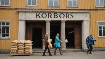 En tradisjonell norsk kornbørsbygning.