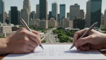 En person som signerer en kontrakt, som symboliserer en forpliktelse til å levere noe.