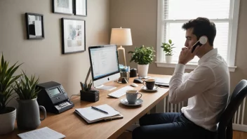 En person som sitter ved et skrivebord med flere oppgaver og ansvar, som illustrerer et hektiskt dagsliv.