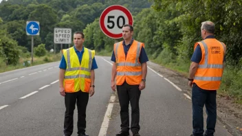 En trafikktrygghetsgruppe i arbeid.