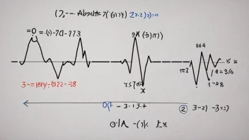 En matematisk ligning med absoluttverditegn, med en graf i bakgrunnen.