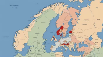 Et bilde av et hierarkisk system med flere nivåer av regjering og institusjoner i Norge.