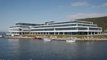 Et foto av en havbrukskole, en skole som fokuserer på havbruk og fiskeindustri.