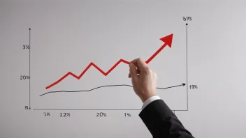 Et bilde som representerer konseptet å være endringsorientert, med en person eller organisasjon i forgrunnen og en subtil bakgrunn med en graf eller diagram som viser en oppadgående trend.