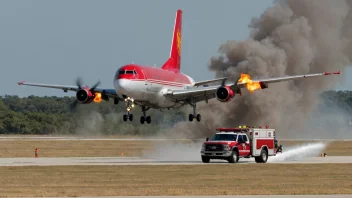 Et fly som gjør en nødlanding