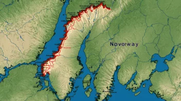 Et kart over Norge med flere kommuner markert.