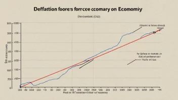 En graf som viser hvordan deflasjonskrefter påvirker økonomisk vekst.