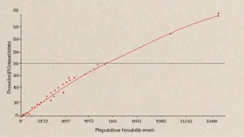 En graf som viser reproduksjonsjevnheten i en befolkning, med en jevn kurve som indikerer en høy grad av jevnhet.